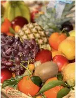 Feinstem Obst und Gemüse. Exotische Früchte.